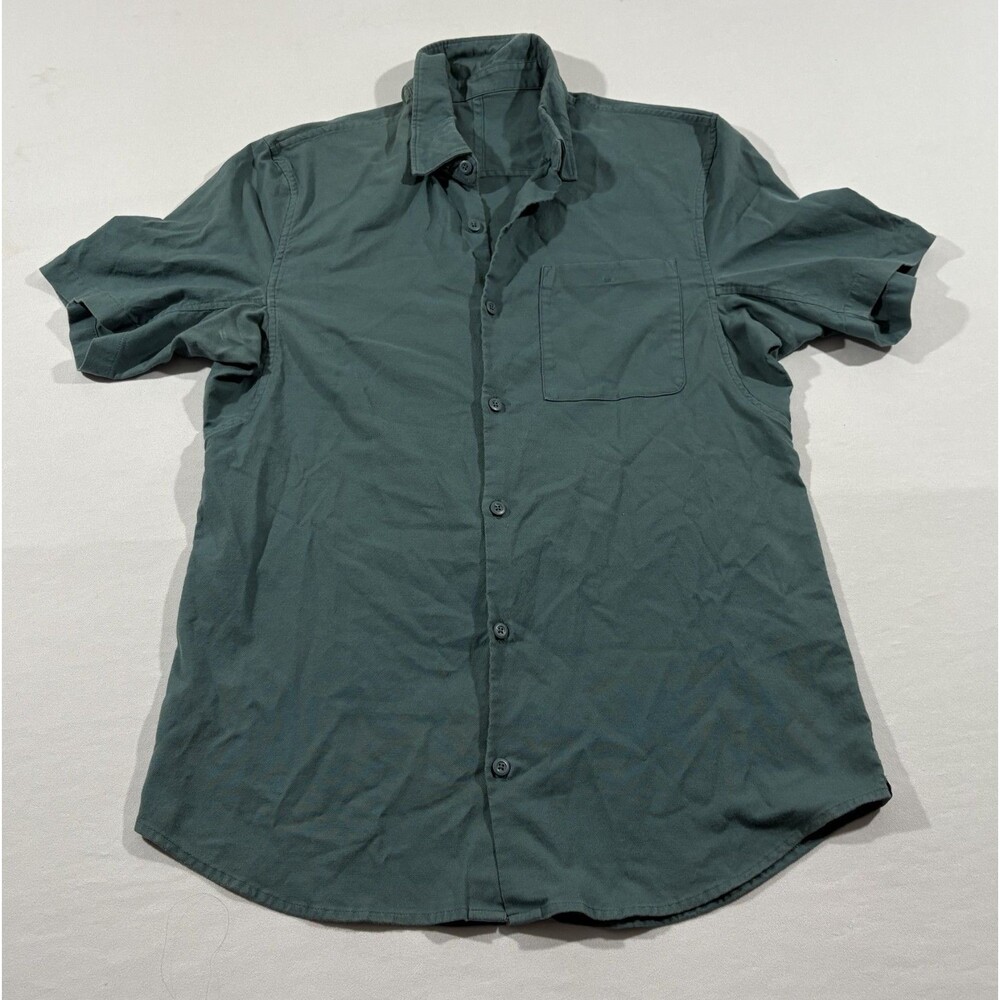 Lululemon Shirt Mens Performance Athleisure Cotton Green Pockets Casual Sz M